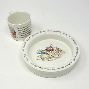 Wedgwood Peter Rabbit Toddler Dish Cup Set